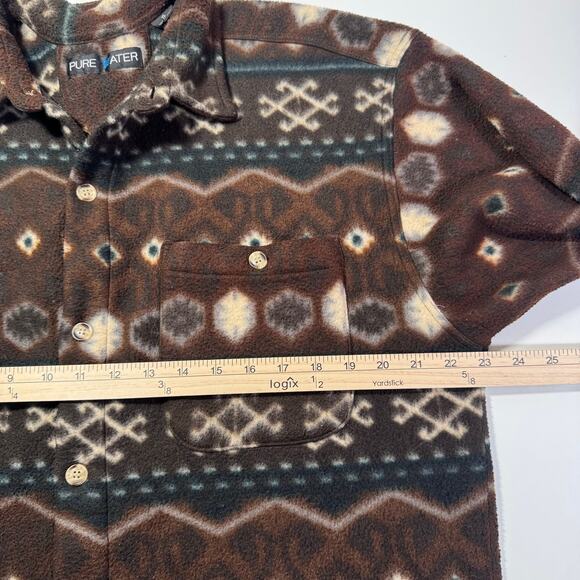 Men's Shacket Shirt Jacket Button Up Navajo Print Western Warm Outdoor size XL - Picture 3 of 6
